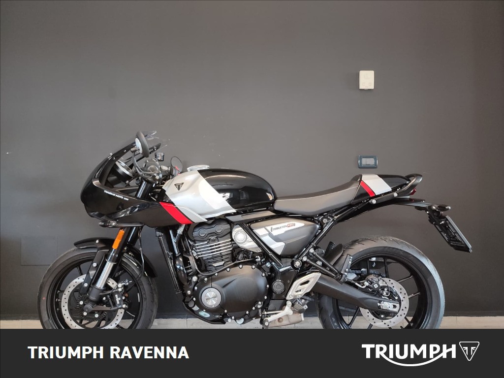 TRIUMPH Thruxton 400 Phantom Black / Aluminium Silver Abs